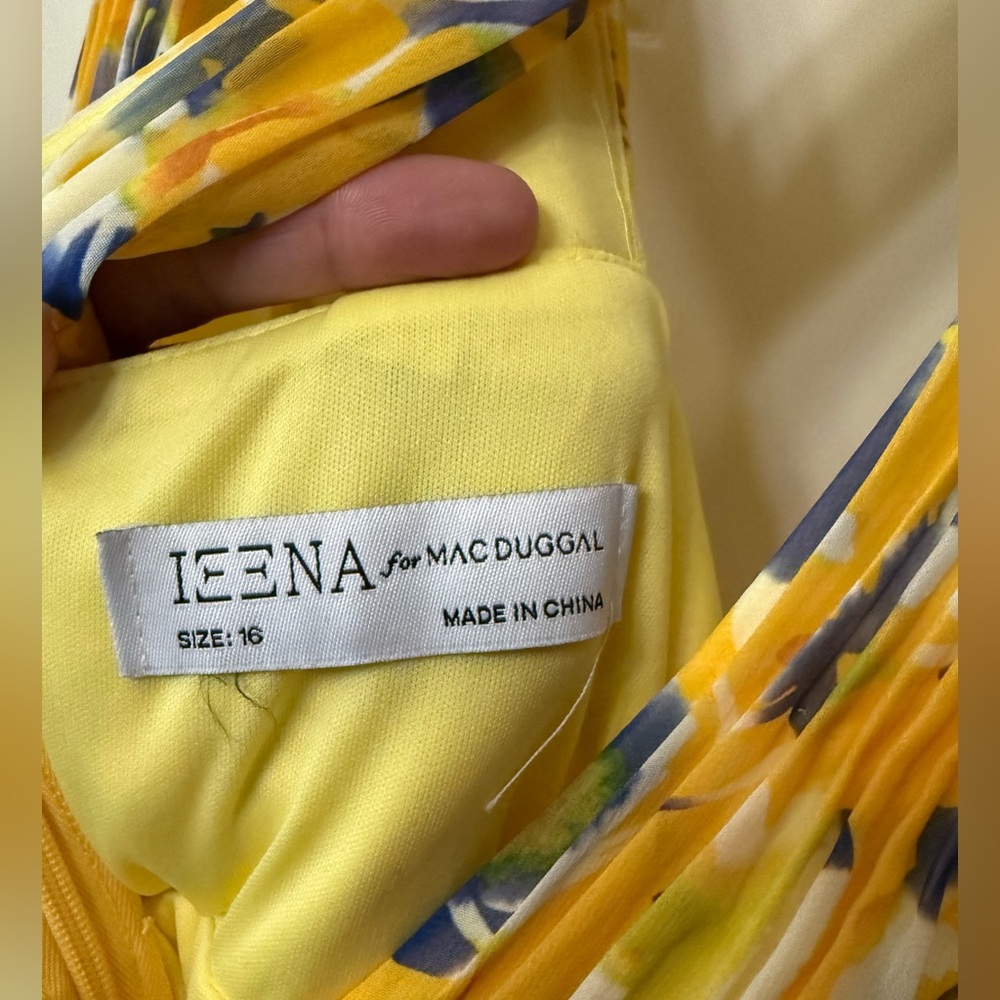 Ieena for Mac Duggal Wide-Leg Cross-Halter Jumpsuit Size 16 NWT - Picture 2 of 7